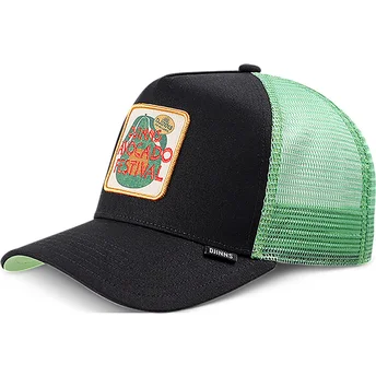 Čepice zaoblená černá snapback Avocado Festival HFT Djinns