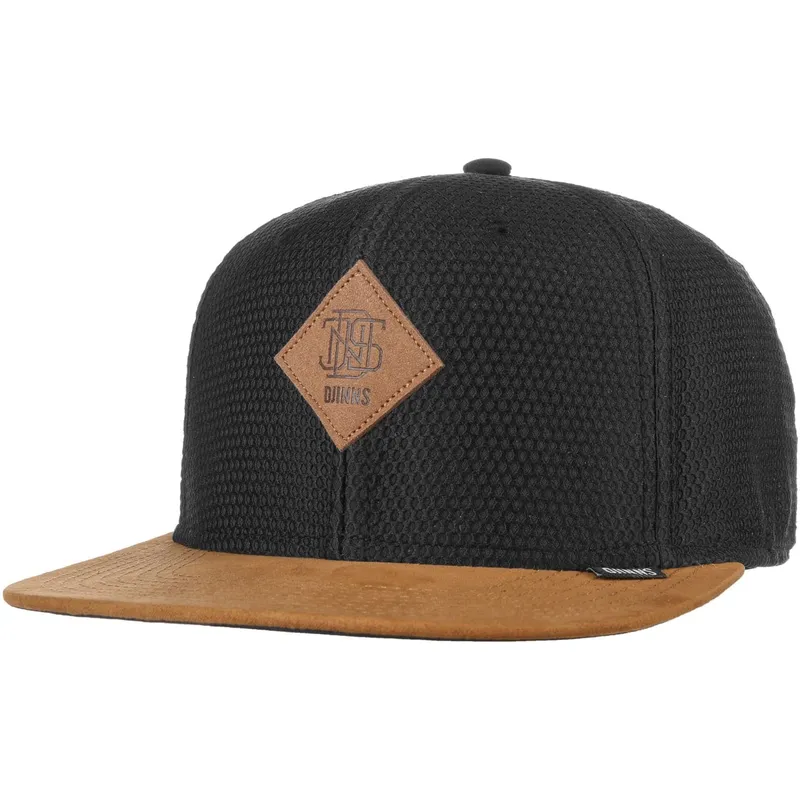 cepice-rovna-cerna-snapback-honey-knit-djinns