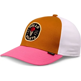 Καπέλο curved πολύχρωμο snapback για αγόρι Food Gelato Basic της Djinns