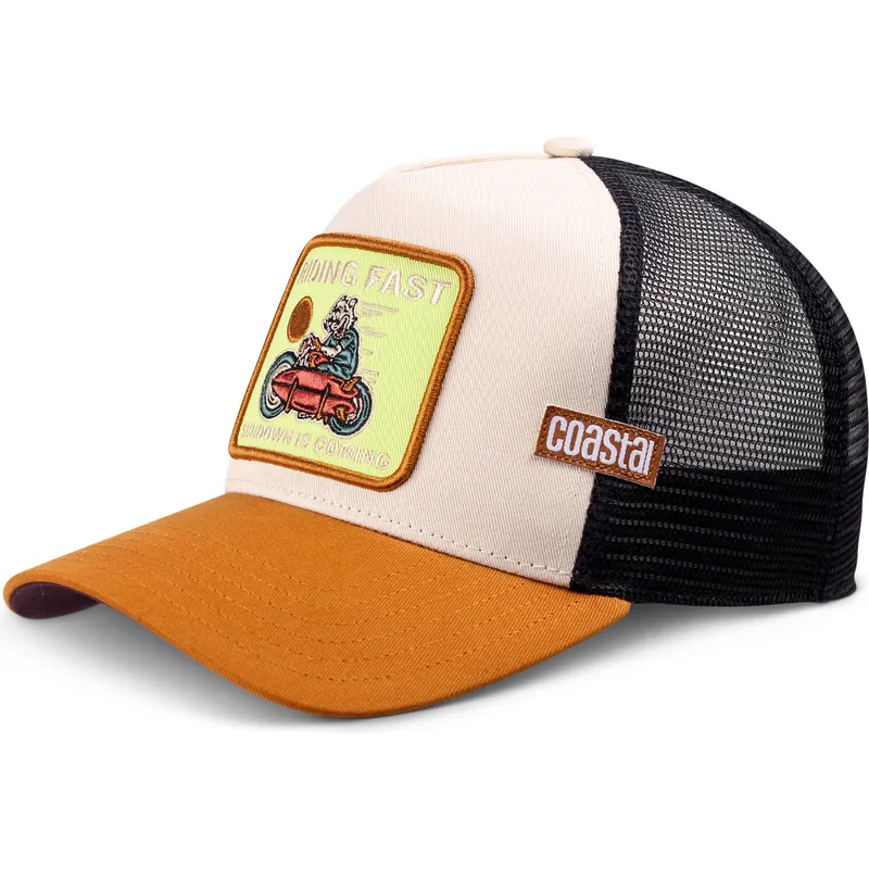cepice-zaoblena-hneda-snapback-riding-fast-hft-coastal