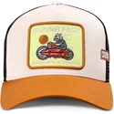 cepice-zaoblena-hneda-snapback-riding-fast-hft-coastal