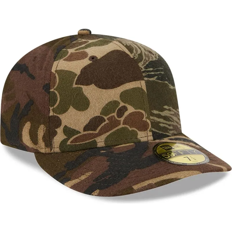 bojd-keps-kamouflage-justerad-59fifty-pre-curved-brushed-cotton-three-looms-woodland-fran-new-era