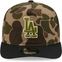 cepice-zaoblena-maskacova-nastavitelny-pasek-19twenty-brushed-cotton-three-looms-duck-los-angeles-dodgers-mlb-new-era