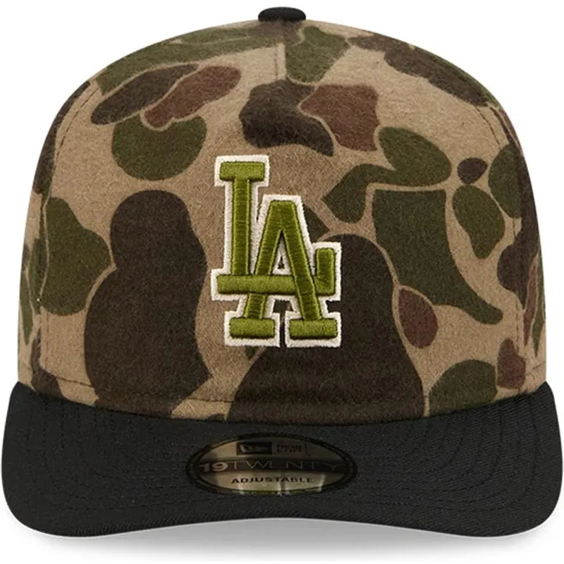cepice-zaoblena-maskacova-nastavitelny-pasek-19twenty-brushed-cotton-three-looms-duck-los-angeles-dodgers-mlb-new-era