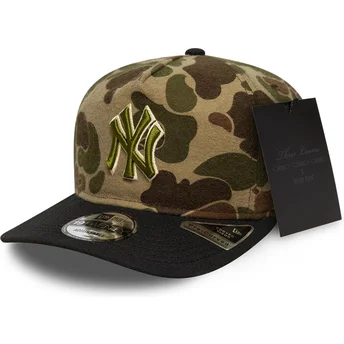 Čepice zaoblená maskáčová nastavitelný pásek 19TWENTY Brushed Cotton Three Looms Duck New York Yankees MLB New Era