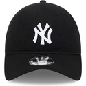 schwarze-verstellbare-curved-cap-9twenty-merino-wool-yarn-der-new-york-yankees-mlb-von-new-era