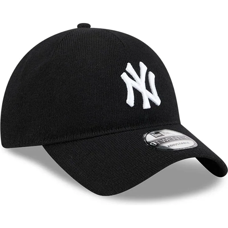 justerbar-svart-bojd-keps-9twenty-merino-wool-yarn-fran-new-york-yankees-mlb-av-new-era