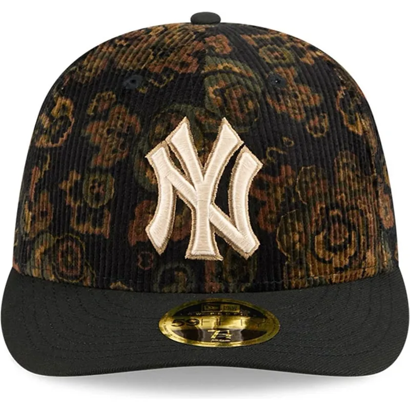 cap-zaoblena-black-ajustada-59fifty-low-profile-floral-cord-three-looms-printed-corduroy-new-york-yankees-mlb-new-era cap-zaoblena-black-ajustada-59fifty-low-profile-floral-cord-three-looms-printed-corduroy-new-york-yankees-mlb-new-era