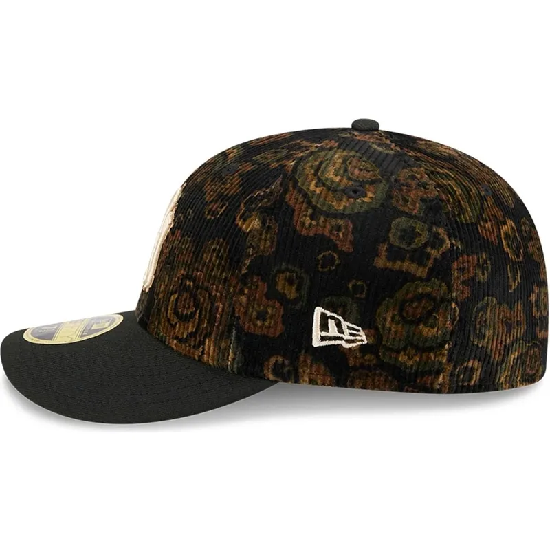 cap-zaoblena-black-ajustada-59fifty-low-profile-floral-cord-three-looms-printed-corduroy-new-york-yankees-mlb-new-era cap-zaoblena-black-ajustada-59fifty-low-profile-floral-cord-three-looms-printed-corduroy-new-york-yankees-mlb-new-era