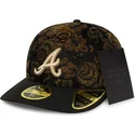 schwarze-gebogene-angepasste-59fifty-low-profile-floral-cord-three-looms-printed-corduroy-kappe-der-atlanta-braves-mlb-von-new-e