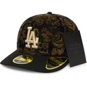 cepice-zaoblena-cerna-prilehava-59fifty-low-profile-floral-cord-three-looms-printed-corduroy-los-angeles-dodgers-mlb-new-era