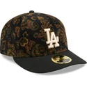 cepice-zaoblena-cerna-prilehava-59fifty-low-profile-floral-cord-three-looms-printed-corduroy-los-angeles-dodgers-mlb-new-era