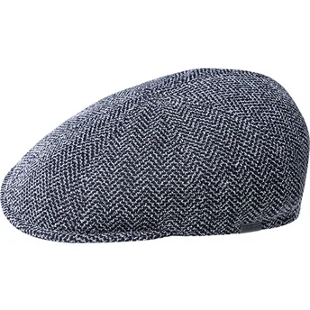 Baskenmütze marineblau Pattern Flexfit Marled Navy von Kangol