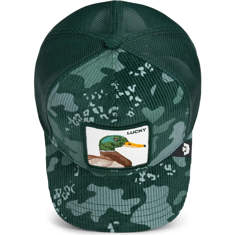trucker-cap-grun-ente-lucky-duck-corduroy-camo-the-farm-von-goorin-bros