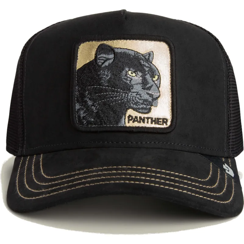 gorra-trucker-negra-pantera-panther-golden-suede-the-farm-de-goorin-bros