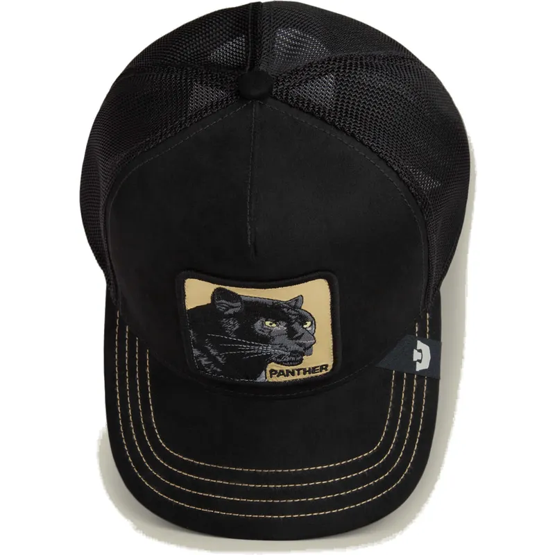 gorra-trucker-negra-pantera-panther-golden-suede-the-farm-de-goorin-bros