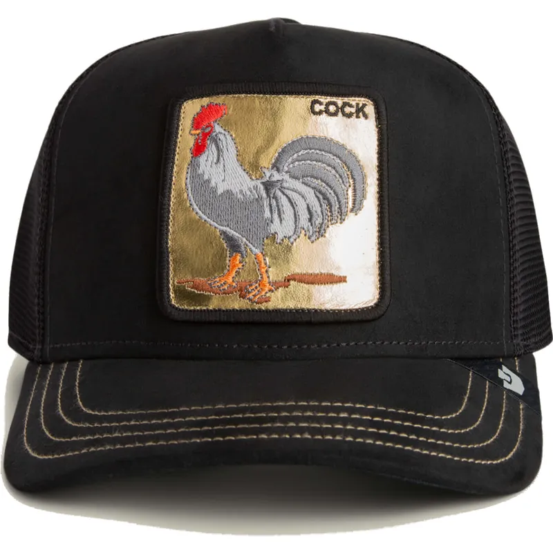 cepice-zaoblena-cerna-snapback-cock-golden-suede-the-farm-goorin-bros