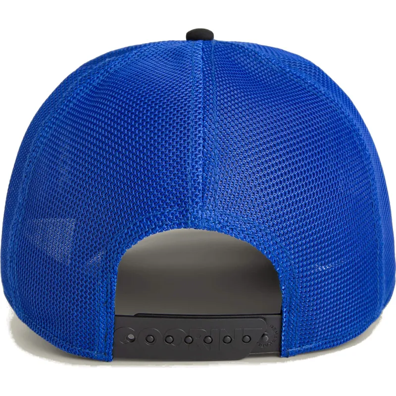 gorra-trucker-azul-y-negra-perro-pitbull-flex-pitbull-suede-the-farm-de-goorin-bros