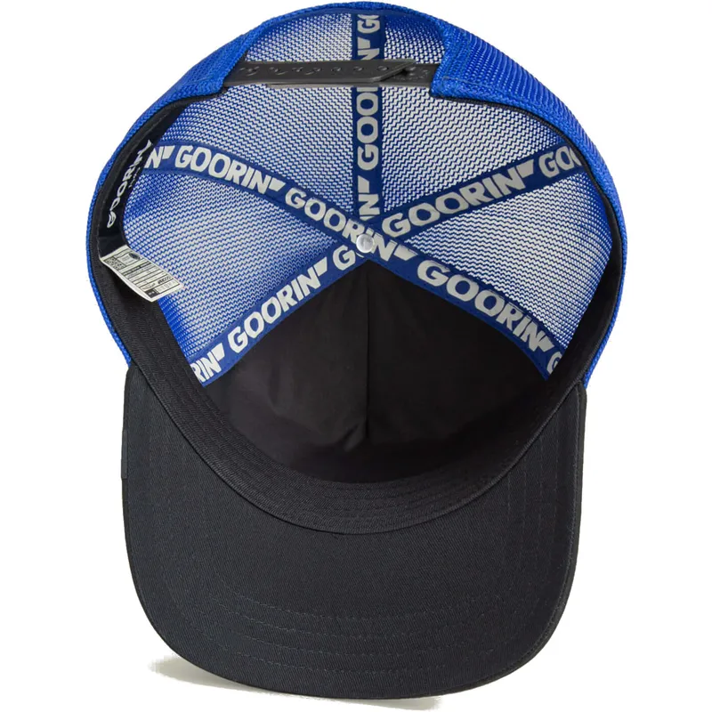 trucker-cap-blau-und-schwarz-hund-pitbull-flex-pitbull-suede-the-farm-von-goorin-bros