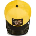 gorra-trucker-amarilla-y-negra-leon-mighty-lion-suede-the-farm-de-goorin-bros