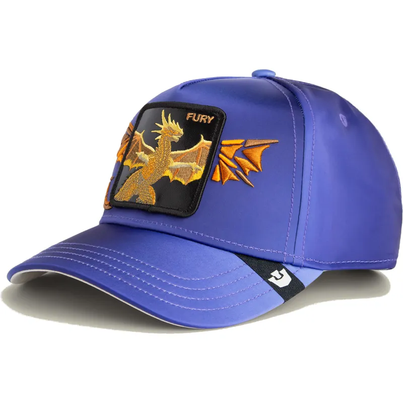 gorra-curva-violeta-snapback-dragon-fury-hell-hath-no-wings-the-farm-de-goorin-bros