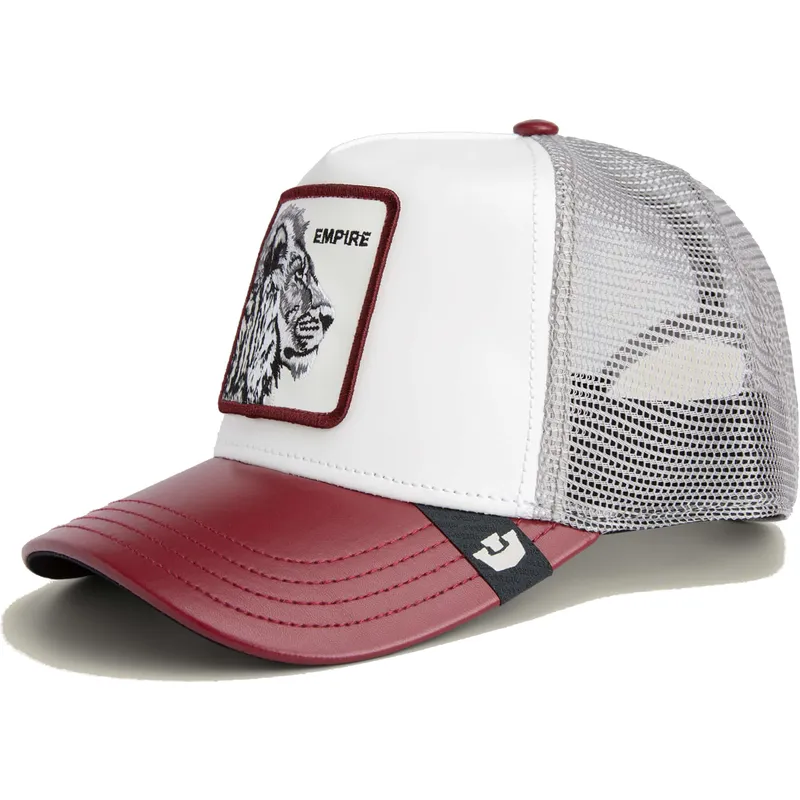 gorra-trucker-blanca-y-roja-leon-empire-courtside-the-farm-de-goorin-bros