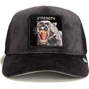 cepice-zaoblena-cerna-snapback-strength-panther-velour-the-farm-goorin-bros