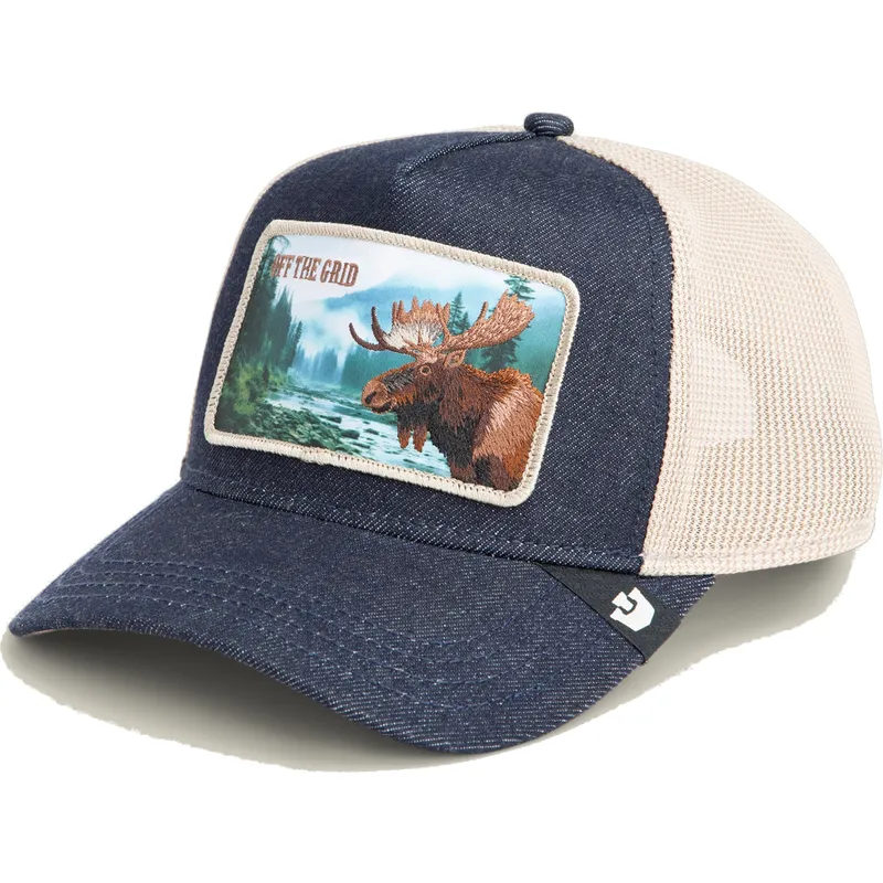gorra-trucker-azul-y-blanca-alce-off-the-grid-staycation-homestead-the-farm-de-goorin-bros