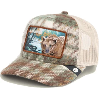 Goorin Bros. Braune Trucker-Kappe Bär Do Not Disturb Don't Poke The Bear Homestead The Farm.