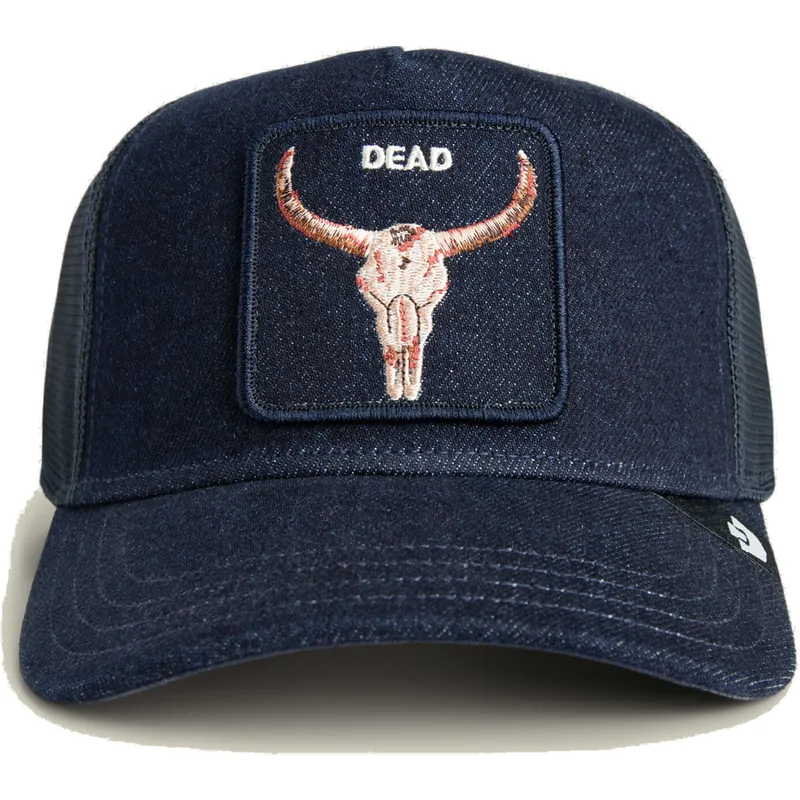 gorra-trucker-azul-marino-buey-dead-denim-the-farm-de-goorin-bros