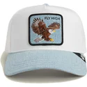 gorra-trucker-blanca-y-azul-aguila-fly-high-denim-the-farm-de-goorin-bros