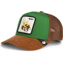gorra-trucker-verde-y-marron-abeja-busy-remix-the-farm-de-goorin-bros