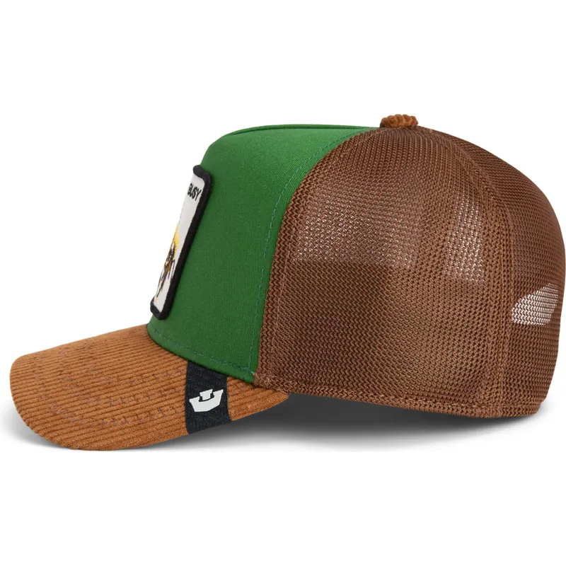 gorra-trucker-verde-y-marron-abeja-busy-remix-the-farm-de-goorin-bros