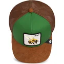 gorra-trucker-verde-y-marron-abeja-busy-remix-the-farm-de-goorin-bros