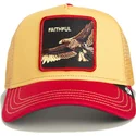 trucker-cap-gelb-und-rot-adler-the-faithful-eagle-sport-the-farm-von-goorin-bros