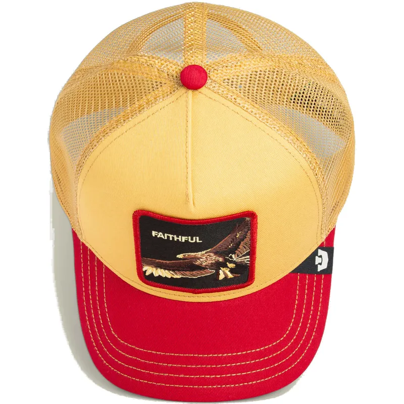 gorra-trucker-amarilla-y-roja-aguila-the-faithful-eagle-sport-the-farm-de-goorin-bros