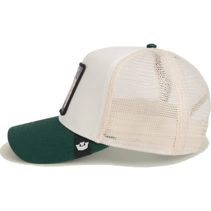 gorra-trucker-blanca-y-verde-rinoceronte-bulletproof-bulletproof-sport-the-farm-de-goorin-bros
