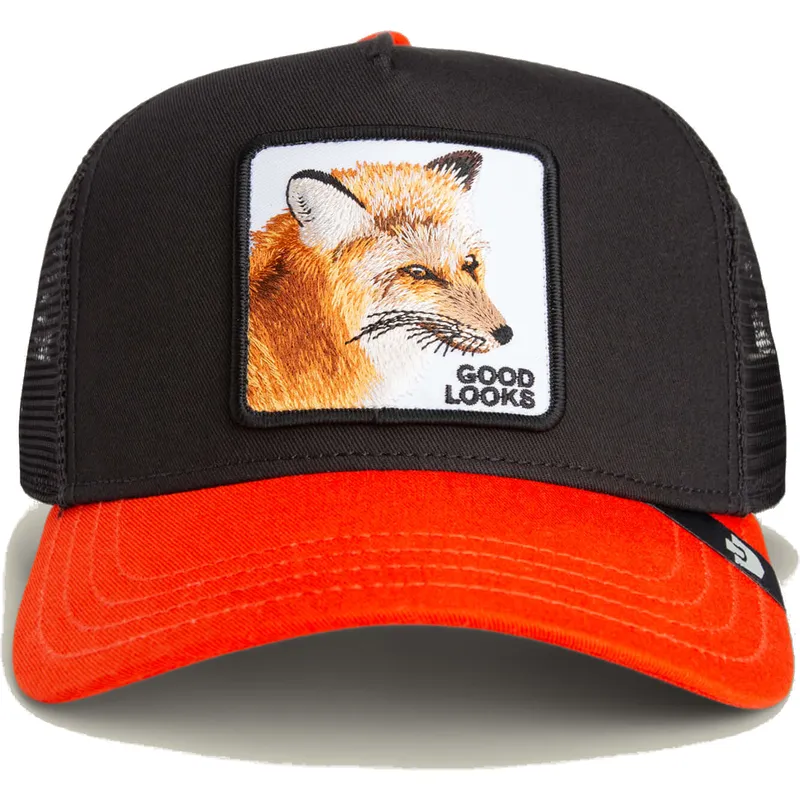 gorra-trucker-negra-y-naranja-zorro-good-looks-sport-the-farm-de-goorin-bros