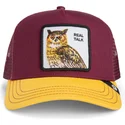 gorra-trucker-roja-y-amarilla-buho-the-real-talk-sport-the-farm-de-goorin-bros