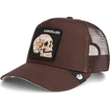 trucker-cap-braun-totenkopf-the-cancelled-skull-grit-the-farm-von-goorin-bros