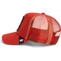 gorra-trucker-roja-dinosaurio-t-rex-the-extinct-skull-grit-the-farm-de-goorin-bros