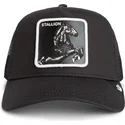 gorra-trucker-negra-caballo-stallion-the-farm-de-goorin-bros