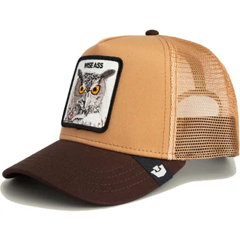 Goorin Bros. The Farm Wise Ass Eule braune Trucker-Kappe