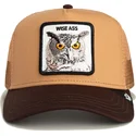 goorin-bros-the-farm-wise-ass-eule-braune-trucker-kappe