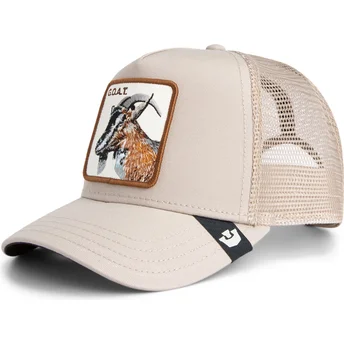 Beige Trucker-Kappe Ziege Goat The Farm von Goorin Bros.