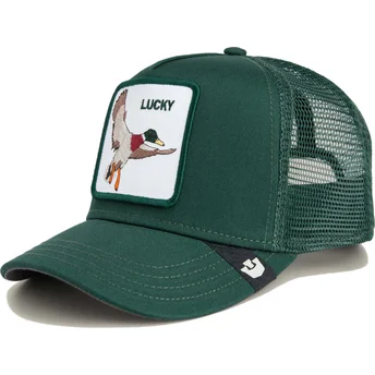 Gorra trucker verde para niño pato The Lucky Mini The Farm de Goorin Bros.