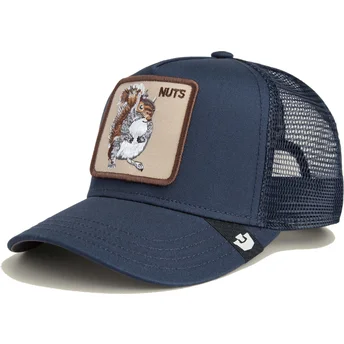 Gorra trucker azul marino para niño ardilla Nuts Mini The Farm de Goorin Bros.