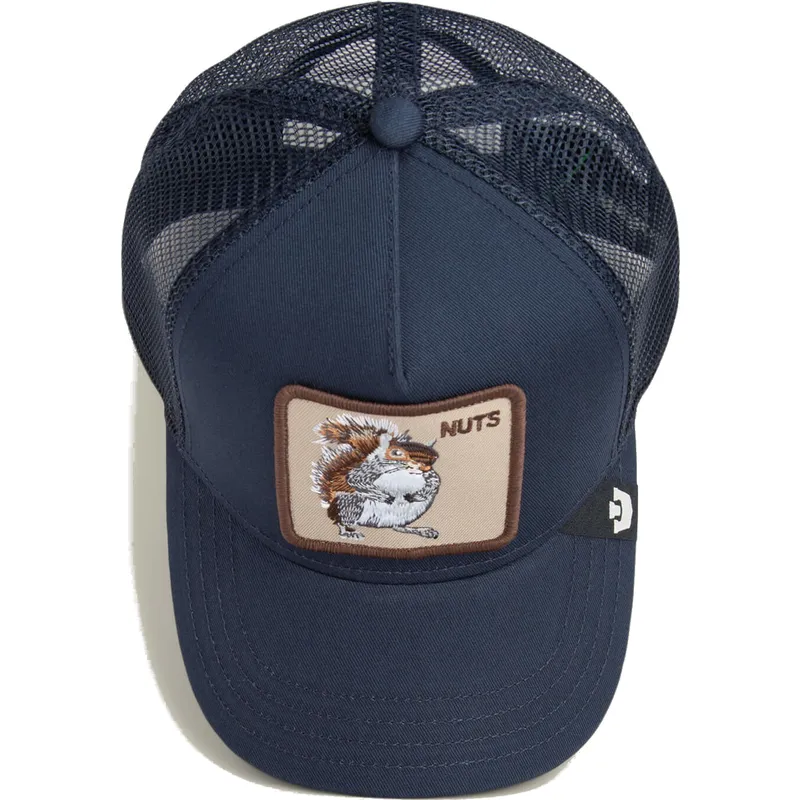 gorra-trucker-azul-marino-para-nino-ardilla-nuts-mini-the-farm-de-goorin-bros