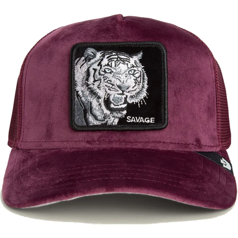 cepice-zaoblena-cervena-snapback-savage-tiger-velour-the-farm-goorin-bros cepice-zaoblena-cervena-snapback-savage-tiger-velour-the-farm-goorin-bros