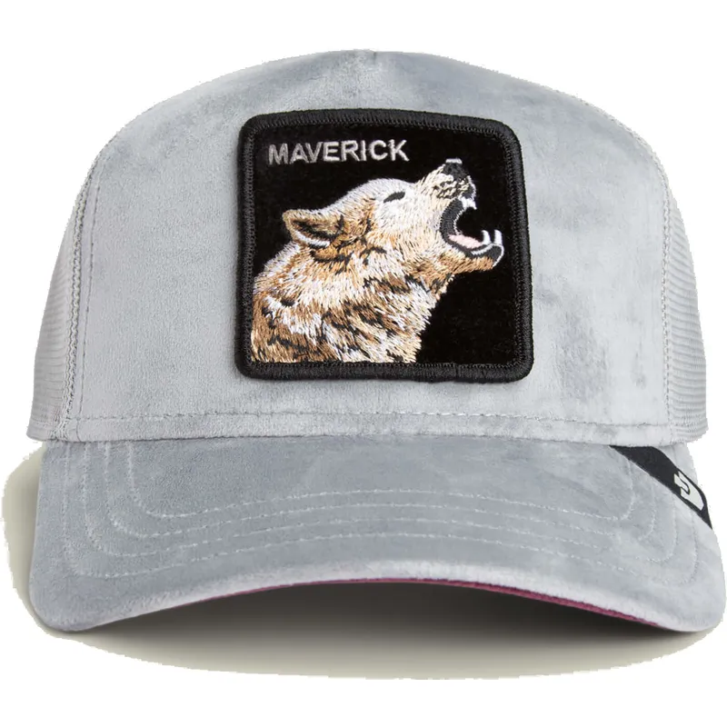 gorra-trucker-gris-lobo-maverick-wolf-velour-the-farm-de-goorin-bros